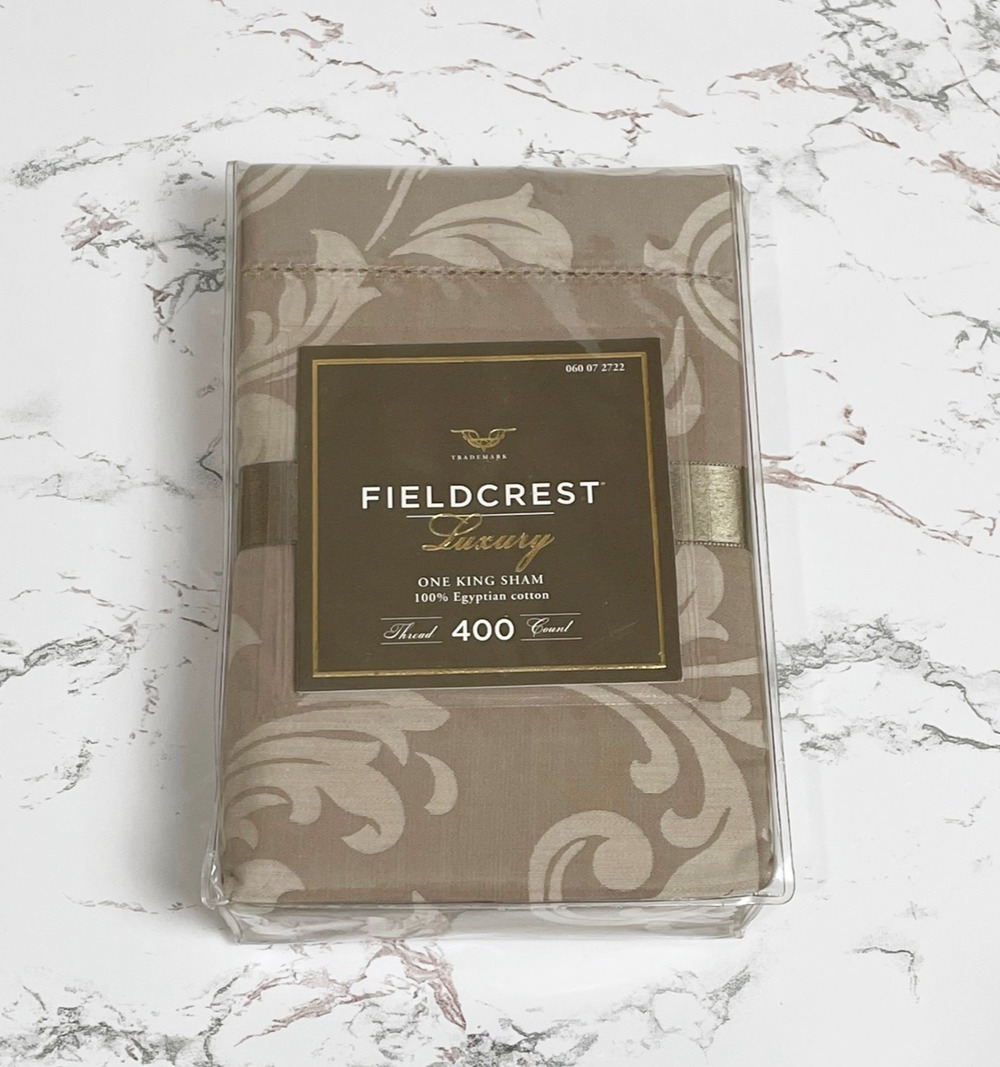 Fieldcrest Luxury Egyptian Cotton 400 TC King Pillow Sham